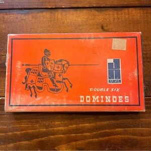 Vintage Hansen Double‎ Six Dominoes Set